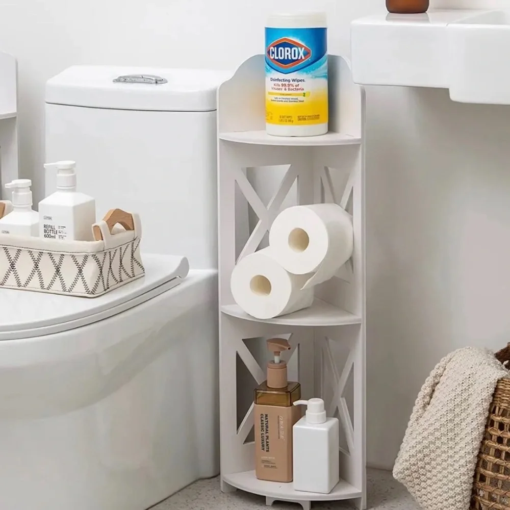 TuoxinEM Corner Shelves,Corner Shelf Stand Great for Bathroom Storage Small NEW